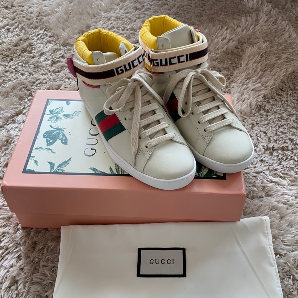 Gucci ace high top sneakers
